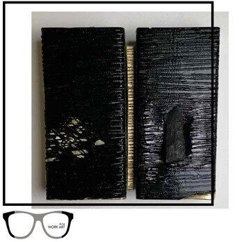 Dettaglio pennellate a olio su tela